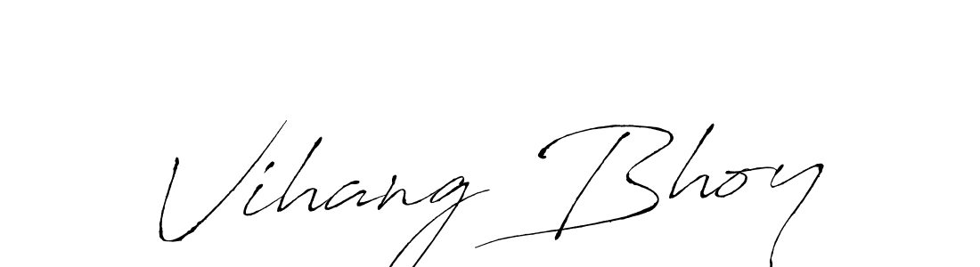 if you are searching for the best signature style for your name Vihang Bhoy. so please give up your signature search. here we have designed multiple signature styles  using Antro_Vectra. Vihang Bhoy signature style 6 images and pictures png