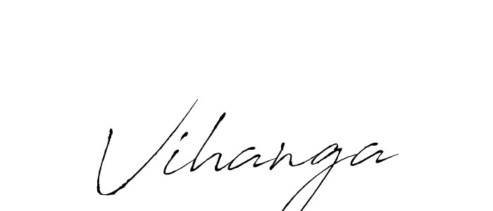Vihanga stylish signature style. Best Handwritten Sign (Antro_Vectra) for my name. Handwritten Signature Collection Ideas for my name Vihanga. Vihanga signature style 6 images and pictures png