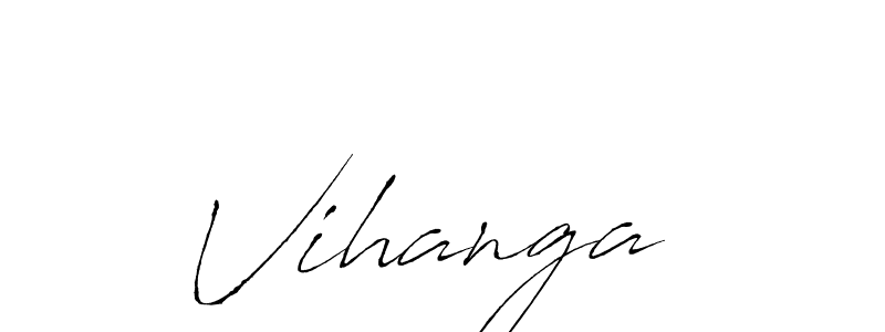 Similarly Antro_Vectra is the best handwritten signature design. Signature creator online .You can use it as an online autograph creator for name Vihanga . Vihanga  signature style 6 images and pictures png
