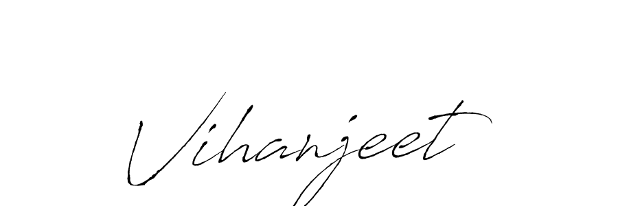 Design your own signature with our free online signature maker. With this signature software, you can create a handwritten (Antro_Vectra) signature for name Vihanjeet. Vihanjeet signature style 6 images and pictures png