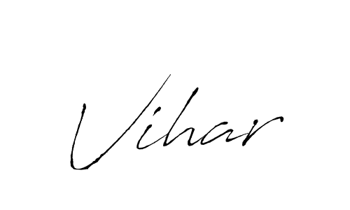 How to make Vihar signature? Antro_Vectra is a professional autograph style. Create handwritten signature for Vihar name. Vihar signature style 6 images and pictures png