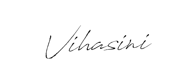 Make a beautiful signature design for name Vihasini. With this signature (Antro_Vectra) style, you can create a handwritten signature for free. Vihasini signature style 6 images and pictures png