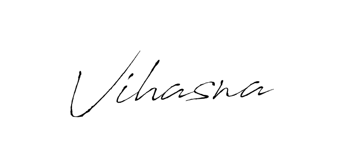 Create a beautiful signature design for name Vihasna. With this signature (Antro_Vectra) fonts, you can make a handwritten signature for free. Vihasna signature style 6 images and pictures png