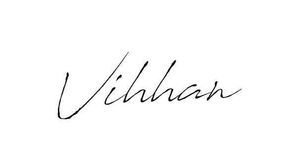 Vihhan stylish signature style. Best Handwritten Sign (Antro_Vectra) for my name. Handwritten Signature Collection Ideas for my name Vihhan. Vihhan signature style 6 images and pictures png