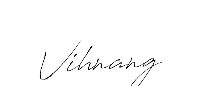 Make a beautiful signature design for name Vihnang. With this signature (Antro_Vectra) style, you can create a handwritten signature for free. Vihnang signature style 6 images and pictures png