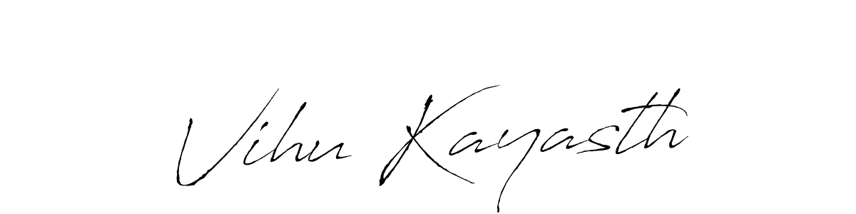 How to Draw Vihu Kayasth signature style? Antro_Vectra is a latest design signature styles for name Vihu Kayasth. Vihu Kayasth signature style 6 images and pictures png