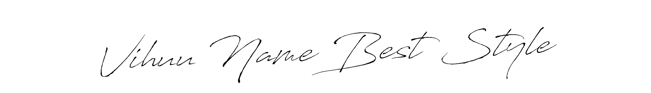 Also You can easily find your signature by using the search form. We will create Vihuu Name Best Style name handwritten signature images for you free of cost using Antro_Vectra sign style. Vihuu Name Best Style signature style 6 images and pictures png