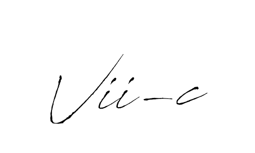 Vii-c stylish signature style. Best Handwritten Sign (Antro_Vectra) for my name. Handwritten Signature Collection Ideas for my name Vii-c. Vii-c signature style 6 images and pictures png