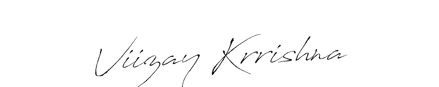 The best way (Antro_Vectra) to make a short signature is to pick only two or three words in your name. The name Viizay Krrishna include a total of six letters. For converting this name. Viizay Krrishna signature style 6 images and pictures png