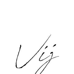Use a signature maker to create a handwritten signature online. With this signature software, you can design (Antro_Vectra) your own signature for name Vij. Vij signature style 6 images and pictures png