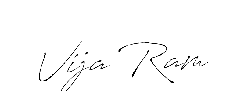 You should practise on your own different ways (Antro_Vectra) to write your name (Vija Ram) in signature. don't let someone else do it for you. Vija Ram signature style 6 images and pictures png