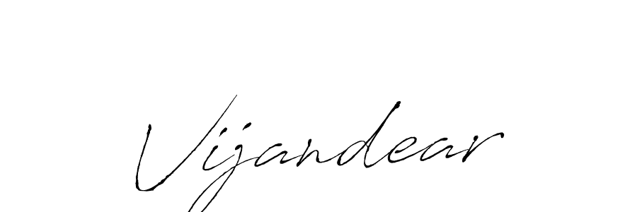 Design your own signature with our free online signature maker. With this signature software, you can create a handwritten (Antro_Vectra) signature for name Vijandear. Vijandear signature style 6 images and pictures png