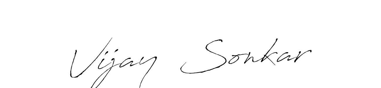 It looks lik you need a new signature style for name Vijay  Sonkar. Design unique handwritten (Antro_Vectra) signature with our free signature maker in just a few clicks. Vijay  Sonkar signature style 6 images and pictures png