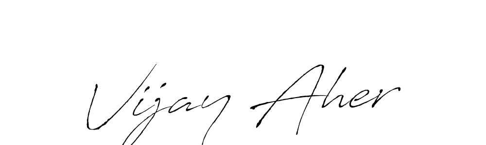 Also we have Vijay Aher name is the best signature style. Create professional handwritten signature collection using Antro_Vectra autograph style. Vijay Aher signature style 6 images and pictures png