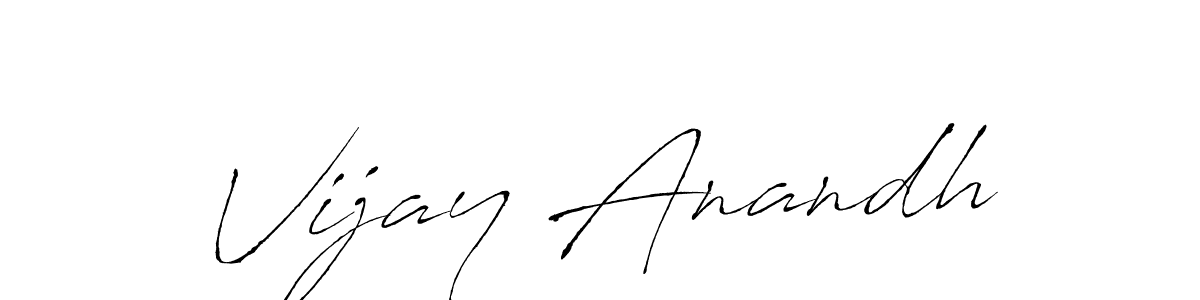 How to make Vijay Anandh signature? Antro_Vectra is a professional autograph style. Create handwritten signature for Vijay Anandh name. Vijay Anandh signature style 6 images and pictures png