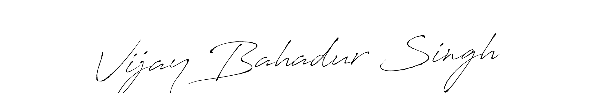 Design your own signature with our free online signature maker. With this signature software, you can create a handwritten (Antro_Vectra) signature for name Vijay Bahadur Singh. Vijay Bahadur Singh signature style 6 images and pictures png
