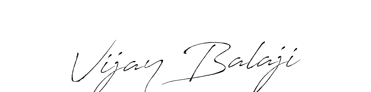 How to make Vijay Balaji name signature. Use Antro_Vectra style for creating short signs online. This is the latest handwritten sign. Vijay Balaji signature style 6 images and pictures png