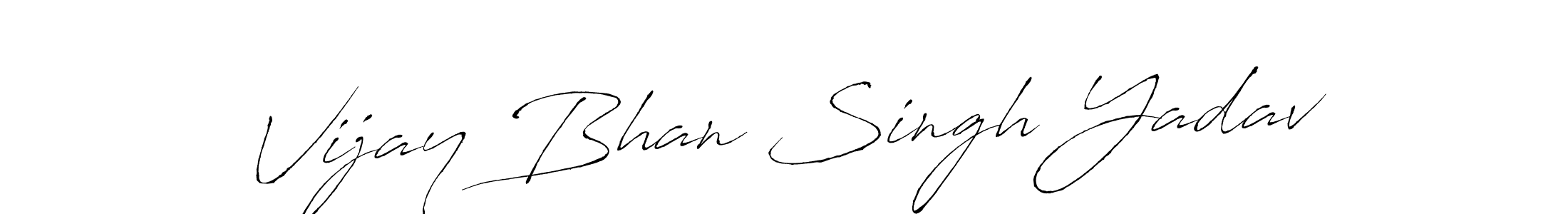 Design your own signature with our free online signature maker. With this signature software, you can create a handwritten (Antro_Vectra) signature for name Vijay Bhan Singh Yadav. Vijay Bhan Singh Yadav signature style 6 images and pictures png