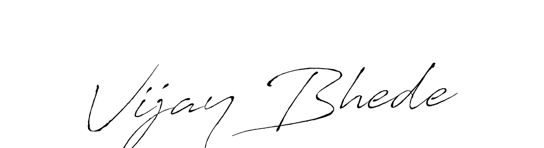 How to make Vijay Bhede name signature. Use Antro_Vectra style for creating short signs online. This is the latest handwritten sign. Vijay Bhede signature style 6 images and pictures png