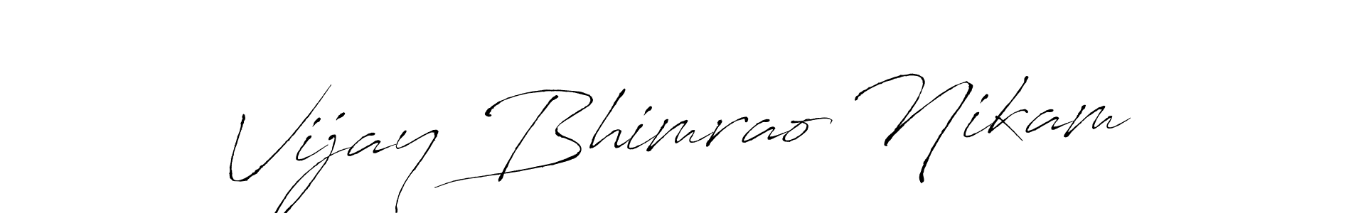 Use a signature maker to create a handwritten signature online. With this signature software, you can design (Antro_Vectra) your own signature for name Vijay Bhimrao Nikam. Vijay Bhimrao Nikam signature style 6 images and pictures png