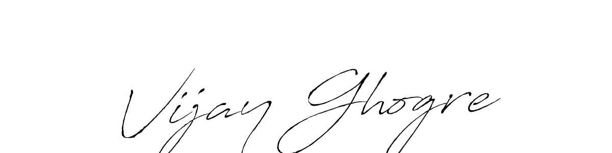 How to make Vijay Ghogre signature? Antro_Vectra is a professional autograph style. Create handwritten signature for Vijay Ghogre name. Vijay Ghogre signature style 6 images and pictures png