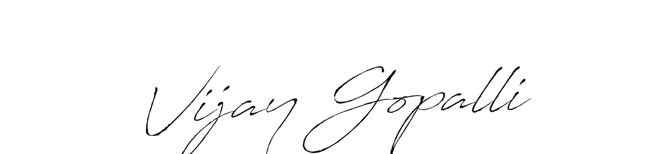 Antro_Vectra is a professional signature style that is perfect for those who want to add a touch of class to their signature. It is also a great choice for those who want to make their signature more unique. Get Vijay Gopalli name to fancy signature for free. Vijay Gopalli signature style 6 images and pictures png