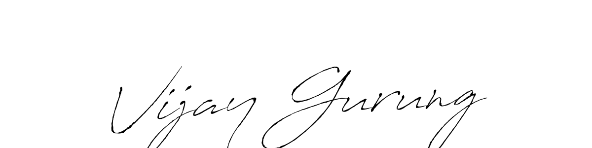 The best way (Antro_Vectra) to make a short signature is to pick only two or three words in your name. The name Vijay Gurung include a total of six letters. For converting this name. Vijay Gurung signature style 6 images and pictures png
