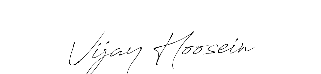 Also we have Vijay Hoosein name is the best signature style. Create professional handwritten signature collection using Antro_Vectra autograph style. Vijay Hoosein signature style 6 images and pictures png