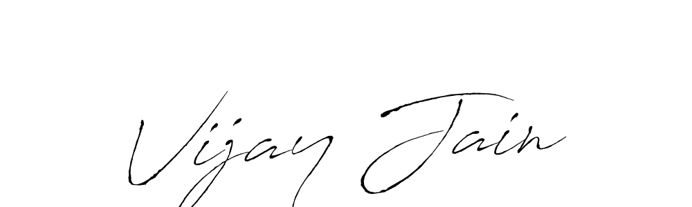 Use a signature maker to create a handwritten signature online. With this signature software, you can design (Antro_Vectra) your own signature for name Vijay Jain. Vijay Jain signature style 6 images and pictures png