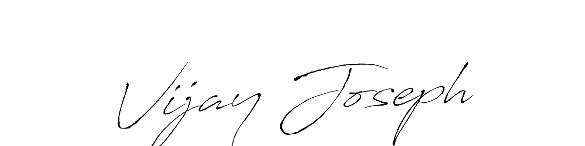 Design your own signature with our free online signature maker. With this signature software, you can create a handwritten (Antro_Vectra) signature for name Vijay Joseph. Vijay Joseph signature style 6 images and pictures png