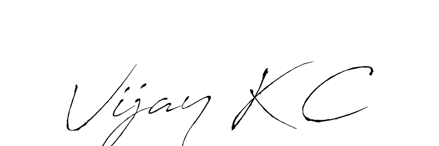 Antro_Vectra is a professional signature style that is perfect for those who want to add a touch of class to their signature. It is also a great choice for those who want to make their signature more unique. Get Vijay K C name to fancy signature for free. Vijay K C signature style 6 images and pictures png