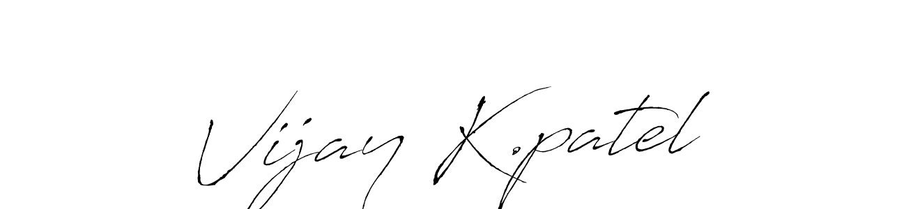 if you are searching for the best signature style for your name Vijay K.patel. so please give up your signature search. here we have designed multiple signature styles  using Antro_Vectra. Vijay K.patel signature style 6 images and pictures png