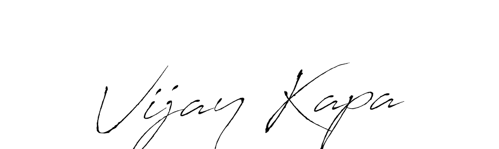 Make a beautiful signature design for name Vijay Kapa. With this signature (Antro_Vectra) style, you can create a handwritten signature for free. Vijay Kapa signature style 6 images and pictures png