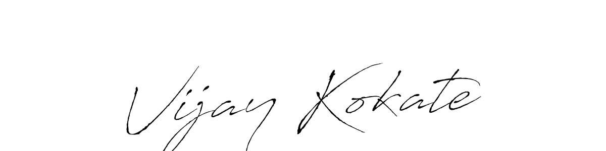 Use a signature maker to create a handwritten signature online. With this signature software, you can design (Antro_Vectra) your own signature for name Vijay Kokate. Vijay Kokate signature style 6 images and pictures png