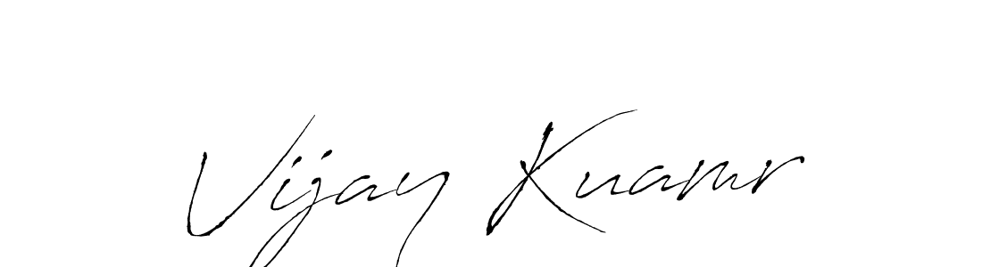 You should practise on your own different ways (Antro_Vectra) to write your name (Vijay Kuamr) in signature. don't let someone else do it for you. Vijay Kuamr signature style 6 images and pictures png