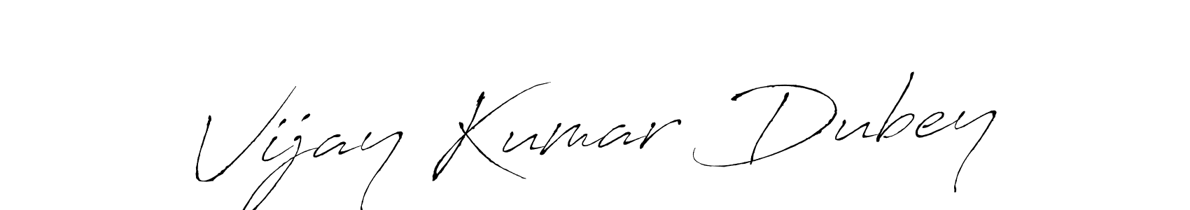 Create a beautiful signature design for name Vijay Kumar Dubey. With this signature (Antro_Vectra) fonts, you can make a handwritten signature for free. Vijay Kumar Dubey signature style 6 images and pictures png