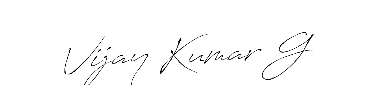 Also we have Vijay Kumar G name is the best signature style. Create professional handwritten signature collection using Antro_Vectra autograph style. Vijay Kumar G signature style 6 images and pictures png