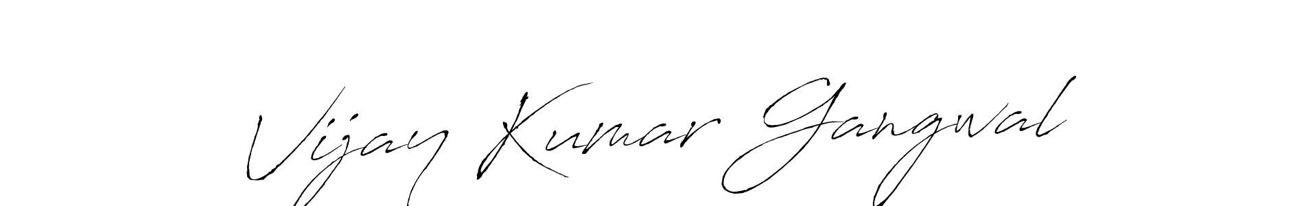 This is the best signature style for the Vijay Kumar Gangwal name. Also you like these signature font (Antro_Vectra). Mix name signature. Vijay Kumar Gangwal signature style 6 images and pictures png