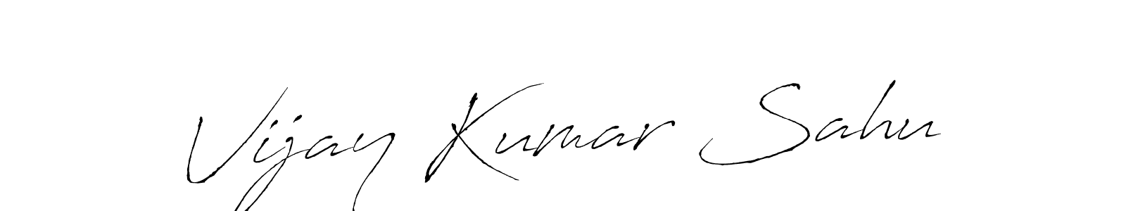 Use a signature maker to create a handwritten signature online. With this signature software, you can design (Antro_Vectra) your own signature for name Vijay Kumar Sahu. Vijay Kumar Sahu signature style 6 images and pictures png