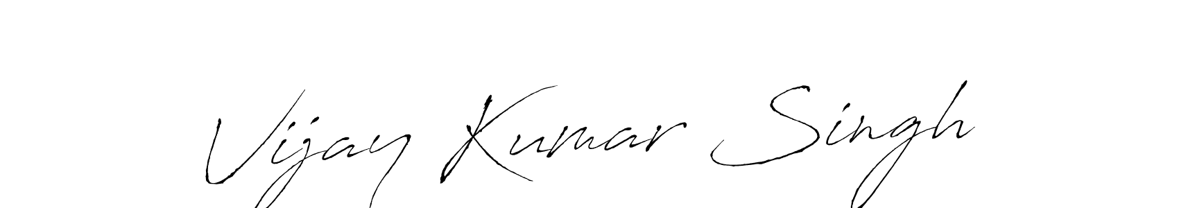 Vijay Kumar Singh stylish signature style. Best Handwritten Sign (Antro_Vectra) for my name. Handwritten Signature Collection Ideas for my name Vijay Kumar Singh. Vijay Kumar Singh signature style 6 images and pictures png