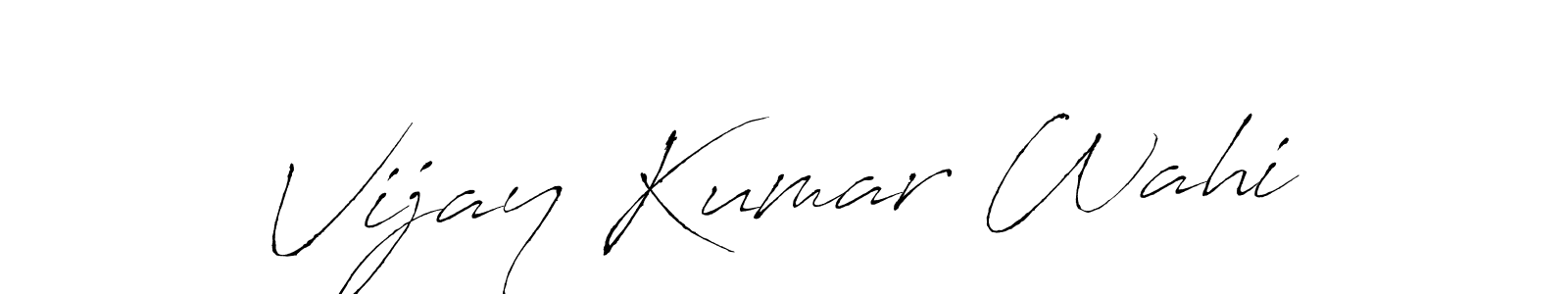 Vijay Kumar Wahi stylish signature style. Best Handwritten Sign (Antro_Vectra) for my name. Handwritten Signature Collection Ideas for my name Vijay Kumar Wahi. Vijay Kumar Wahi signature style 6 images and pictures png