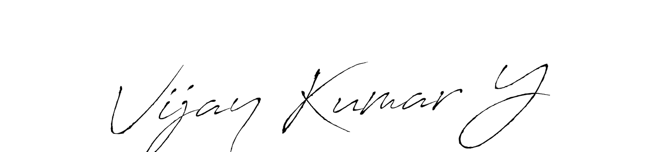 It looks lik you need a new signature style for name Vijay Kumar Y. Design unique handwritten (Antro_Vectra) signature with our free signature maker in just a few clicks. Vijay Kumar Y signature style 6 images and pictures png