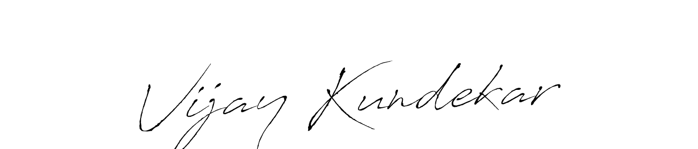 Antro_Vectra is a professional signature style that is perfect for those who want to add a touch of class to their signature. It is also a great choice for those who want to make their signature more unique. Get Vijay Kundekar name to fancy signature for free. Vijay Kundekar signature style 6 images and pictures png