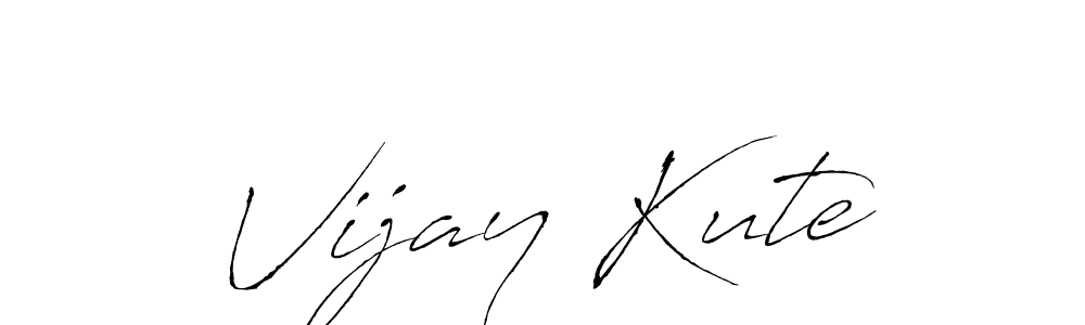 Antro_Vectra is a professional signature style that is perfect for those who want to add a touch of class to their signature. It is also a great choice for those who want to make their signature more unique. Get Vijay Kute name to fancy signature for free. Vijay Kute signature style 6 images and pictures png