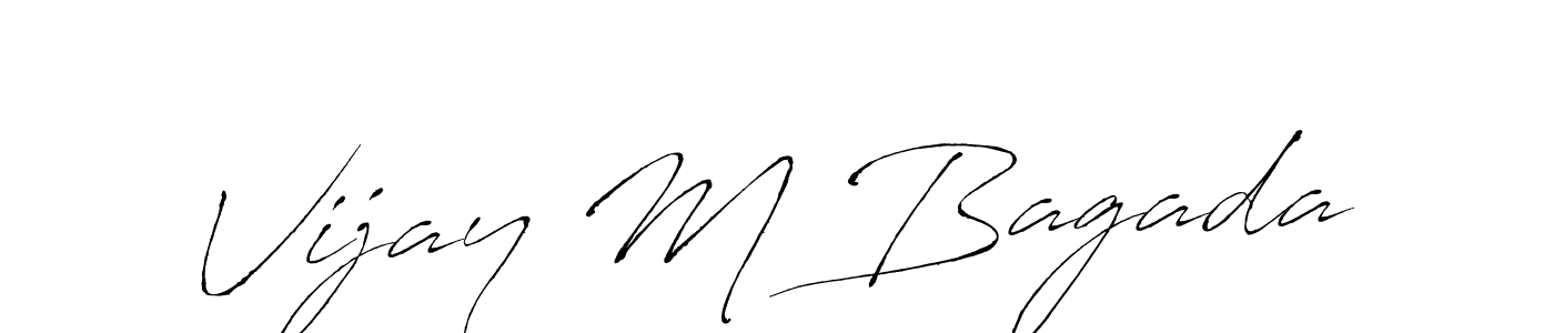 Design your own signature with our free online signature maker. With this signature software, you can create a handwritten (Antro_Vectra) signature for name Vijay M Bagada. Vijay M Bagada signature style 6 images and pictures png