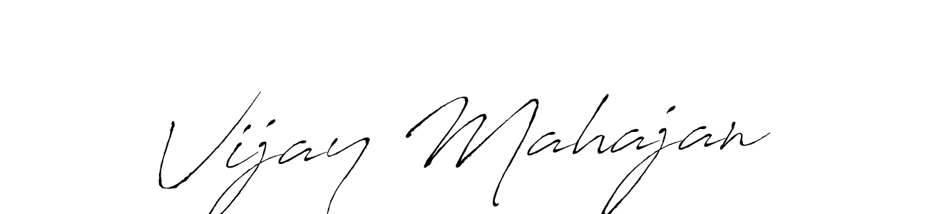 Antro_Vectra is a professional signature style that is perfect for those who want to add a touch of class to their signature. It is also a great choice for those who want to make their signature more unique. Get Vijay Mahajan name to fancy signature for free. Vijay Mahajan signature style 6 images and pictures png