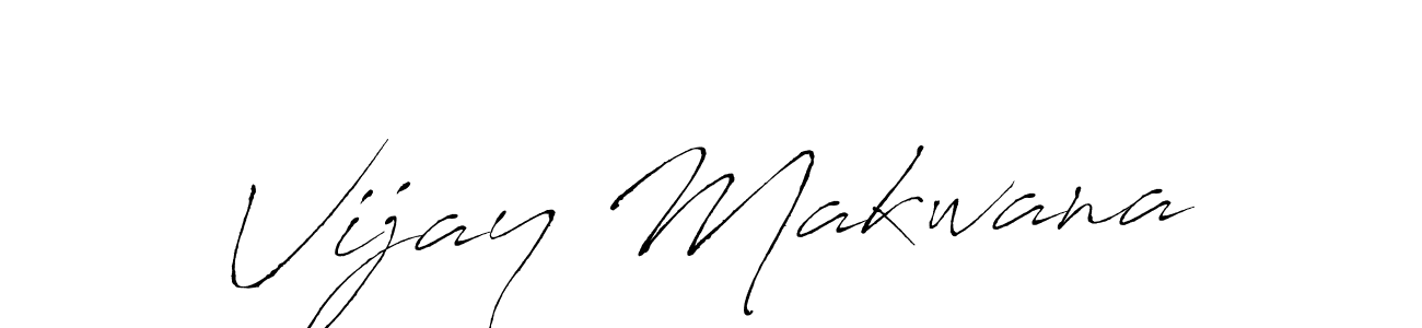 You should practise on your own different ways (Antro_Vectra) to write your name (Vijay Makwana) in signature. don't let someone else do it for you. Vijay Makwana signature style 6 images and pictures png