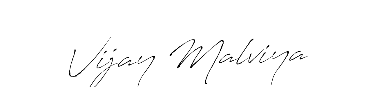 Use a signature maker to create a handwritten signature online. With this signature software, you can design (Antro_Vectra) your own signature for name Vijay Malviya. Vijay Malviya signature style 6 images and pictures png