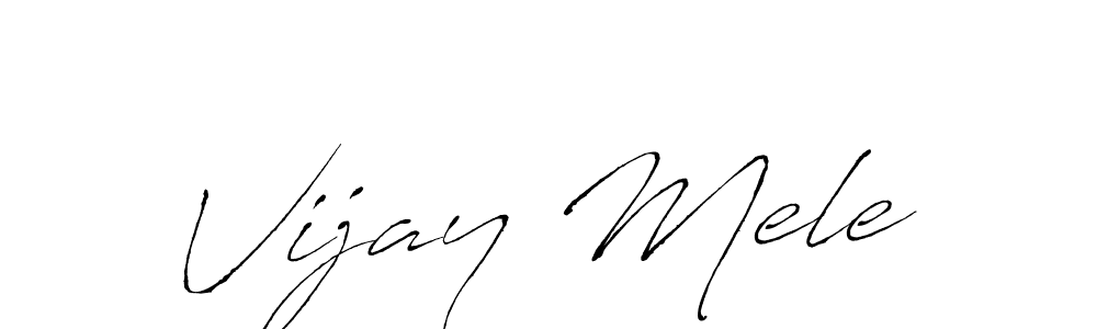 You should practise on your own different ways (Antro_Vectra) to write your name (Vijay Mele) in signature. don't let someone else do it for you. Vijay Mele signature style 6 images and pictures png