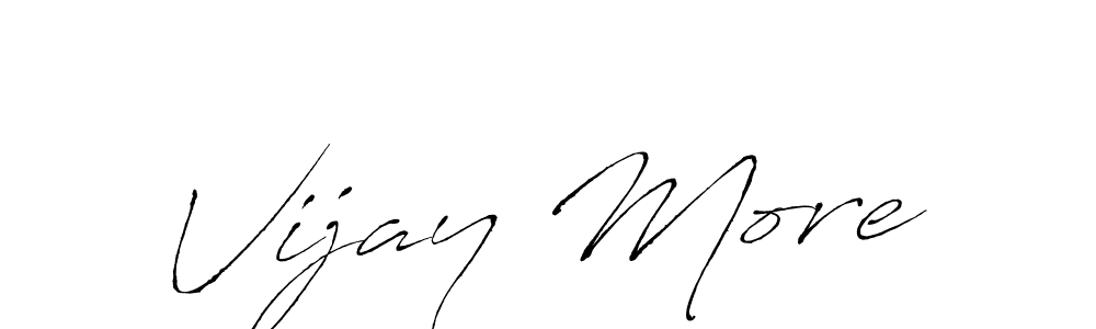 Vijay More stylish signature style. Best Handwritten Sign (Antro_Vectra) for my name. Handwritten Signature Collection Ideas for my name Vijay More. Vijay More signature style 6 images and pictures png